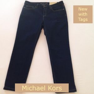 NWT Michael Kors Izzy Cropped Midrise Skinny Jeans